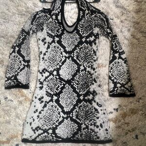 Shyanne Black and White Knit Top